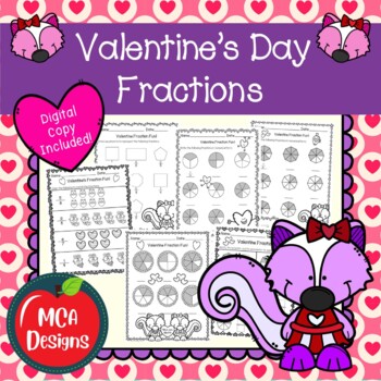 Preview of Valentine's Day Fractions