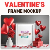 Valentine's Day Frame Mockup graphique Digital and Printab