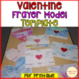 Valentine's Day Frayer Model vocabulary graphic organizer