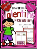 Valentine's Day Free Life Skills Worksheets with Sorting A