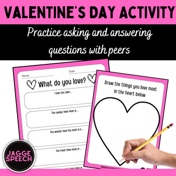 Preview of Valentine's Day Freebie Activity Worksheet