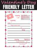 Valentine's Day Friendly Letter (includes template)