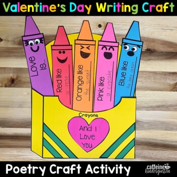 Preview of Valentine's Day - Friendship Day - Crayon Poetry Craft