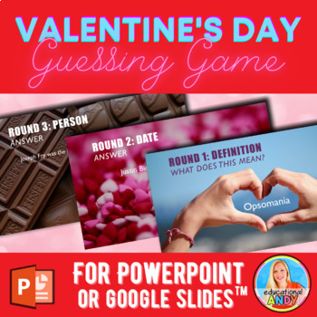Preview of Valentine's Day Fun and Silly Word Game for PowerPoint or Google Slides™