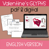 Valentine's Day GLYPH printable and DIGITAL glyph ENGLISH VERSION