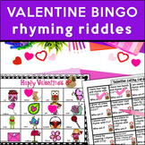 Valentine's Day Game - Bingo or Memory Game - Riddle Rhymes