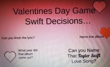 Preview of Valentine's Day Game - Name that TS song