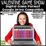 Valentine's Day Game Show Jeopardy Style for Google Drive