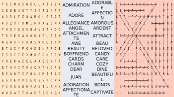 Preview of Valentine's Day Games - Wordsearches, Scrabbles, and Crossword Puzzles