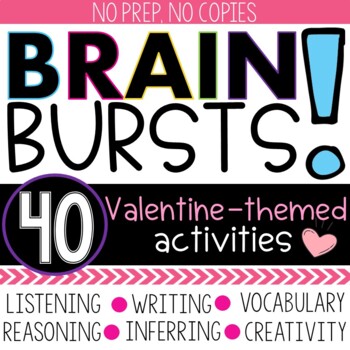 Preview of Valentine's Day Games and Activities, Valentine Warm-Ups and Puzzles