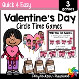 Valentine's Day Games Circle Time Activities for Preschool