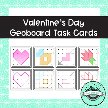 Preview of Valentine's Day Geoboard Task Cards