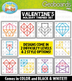 Valentine's Day Geoboards Clipart {Zip-A-Dee-Doo-Dah Designs}