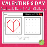 Valentine's Day Geoboards Draw and Color Pack
