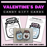 Valentine's Day Gift Cards - Valentine's Candy Jar Gift Ca