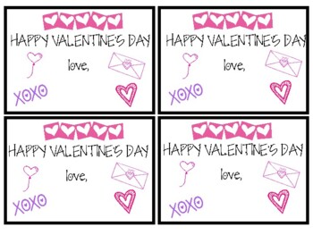 Valentine's Day Gift Tags by stephanie oswald | TPT