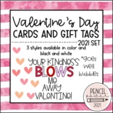 Valentine's Day Gift Tags & Card | Bubbles "Blow Me Away" 