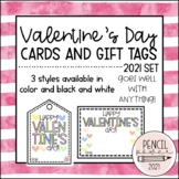 Valentine's Day Gift Tags & Card | "Happy Valentine's Day"