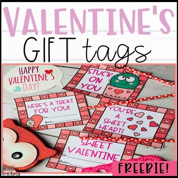 Preview of Valentine's Day Gift Tags - Freebie