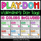 Valentine's Day Gift Tags Play Dough Gift Tags Student Val
