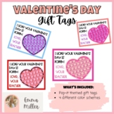 Valentine's Day Gift Tags Pop-It Theme