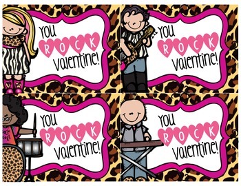 Valentine's Day Gift Tags - You Rock! by A Trendy Teacher