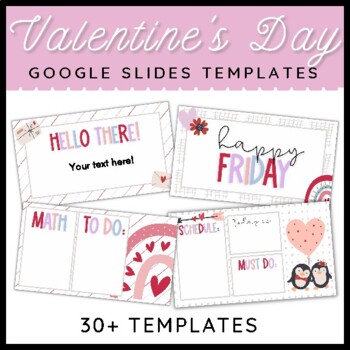 Preview of Valentine's Day Google Slides Templates