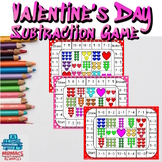 Valentine's Day Grade 1 & 2 Subtraction Matching Game | On