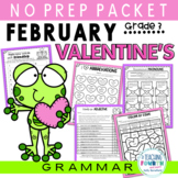 Valentine's Day Grammar 3rd Grade Worksheets and Activities 