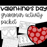 Valentine's Day Grammar Activities with Nouns, Verbs, Adje