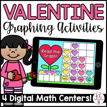 Preview of Valentine's Day Graphing | Digital Math Centers