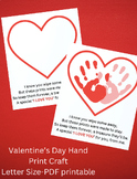 Valentine's Day Handprint Craft