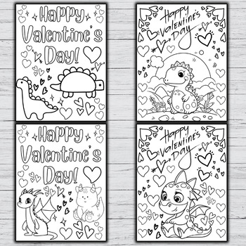 Valentine's Day Handprint Keepsake BUNDLE of Dinosaurs and Dragons - Crafts