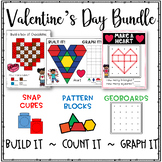 Valentine's Day Hands-On Activities Bundle-Geoboards, Snap