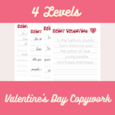 Valentine's Day Handwriting, Copy Work, Printing and Cursi