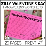 Valentine's Day Handwriting Worksheets