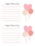 Valentine's Day Harwritten Note