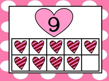 Valentine's Day Heart 10 Frames (#'s 1 - 20) ~ Complete & Blank Sets
