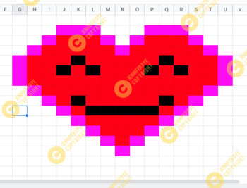 Preview of Valentine's Day Heart Addition and Subtraction Pixel Art