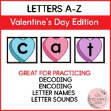 Valentine's Day Heart Alphabet Letters, A-Z, Great for dec