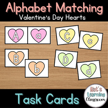 Preview of Valentine's Day Heart Alphabet Matching