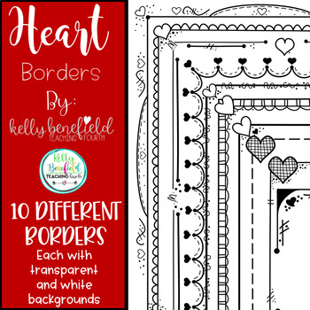Preview of Valentine's Day Heart Borders 1