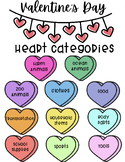 Valentine's Day Heart Categories