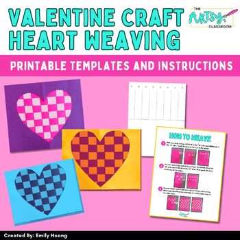 Preview of Valentine’s Day Heart Craft Activity - February Bulletin Boards Decor