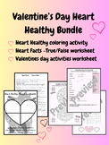 Valentine's Day Heart Healthy Activities Bundle