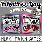 Valentine's Day - Alphabet Match and Ten Frame Match