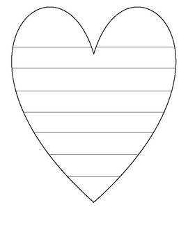 Valentine's Day Heart Template by Teach with Lindsie | TpT