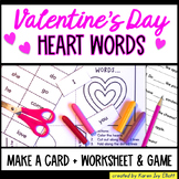Valentine's Day Card with Pocket for Words to Learn by Hea
