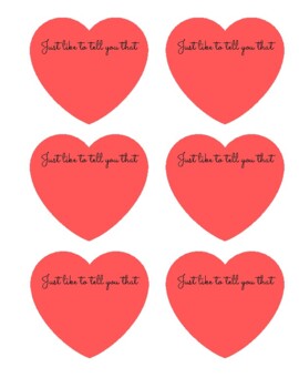 Valentine's Day Hearts/Affirmation Notes/Gift Tags/Growth Mindset ...