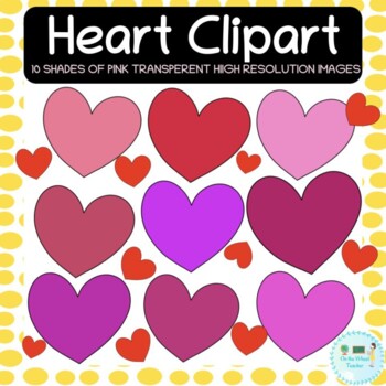 Valentines Day Hearts Clipart Transparent Background, Pink Heart